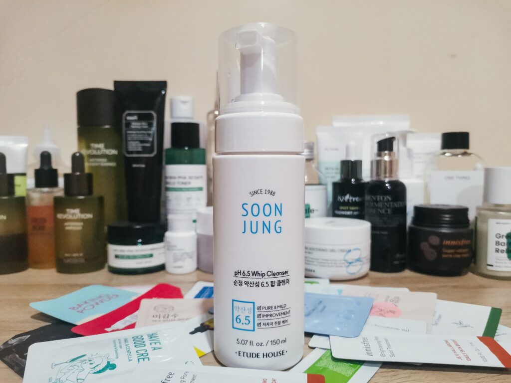 Korean Skincare Products We Love and Enjoy at the Moment: Etude House SOON JUNG pH 6.5 Whip Cleanser
